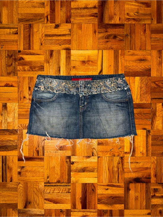 Guess Dresses & Skirts - Guess Beaded Denim Mini Skirt
